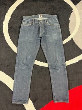 Tellason Jeans Mens 31x29 Blue Selvedge Denim Gustave Slim Tapered Japan Cotton
